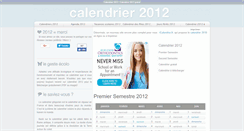 Desktop Screenshot of calendrier2012.net