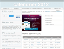 Tablet Screenshot of calendrier2012.net